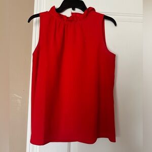 J Crew Ruffle Neck Tank
